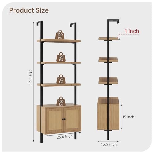 Airynee Ladder Bookshelf